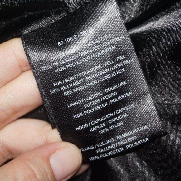 Creenstone Metallic Removable Rabbit Fur Jacket - Picture 5 of 9